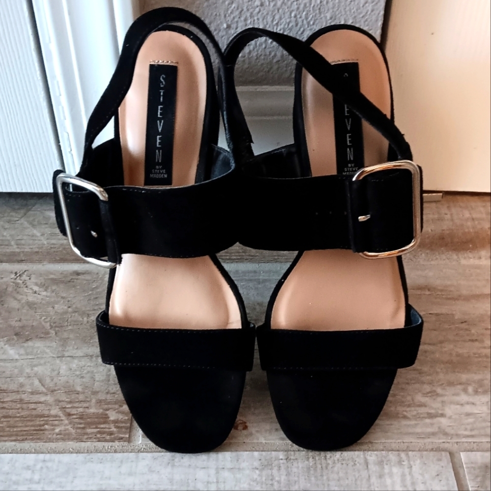 STEVEN by Steve Madden Fond Suede Sandals - Picture 3 of 7